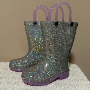 Western Chief for Target Light Up Glitter Shiny Rainboots